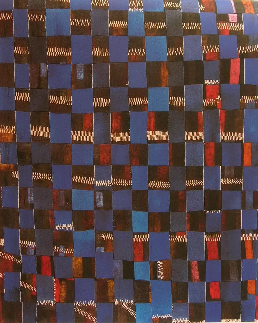 Tejida abstracción (azul)